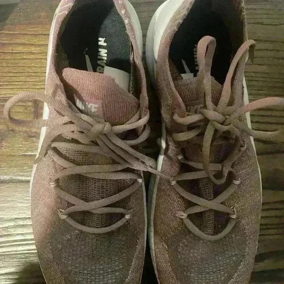 Nike Free TR Flyknit 3 LM Smokey Mauve  Breathable Woman Purple Brown size 9 - Picture 7 of 7